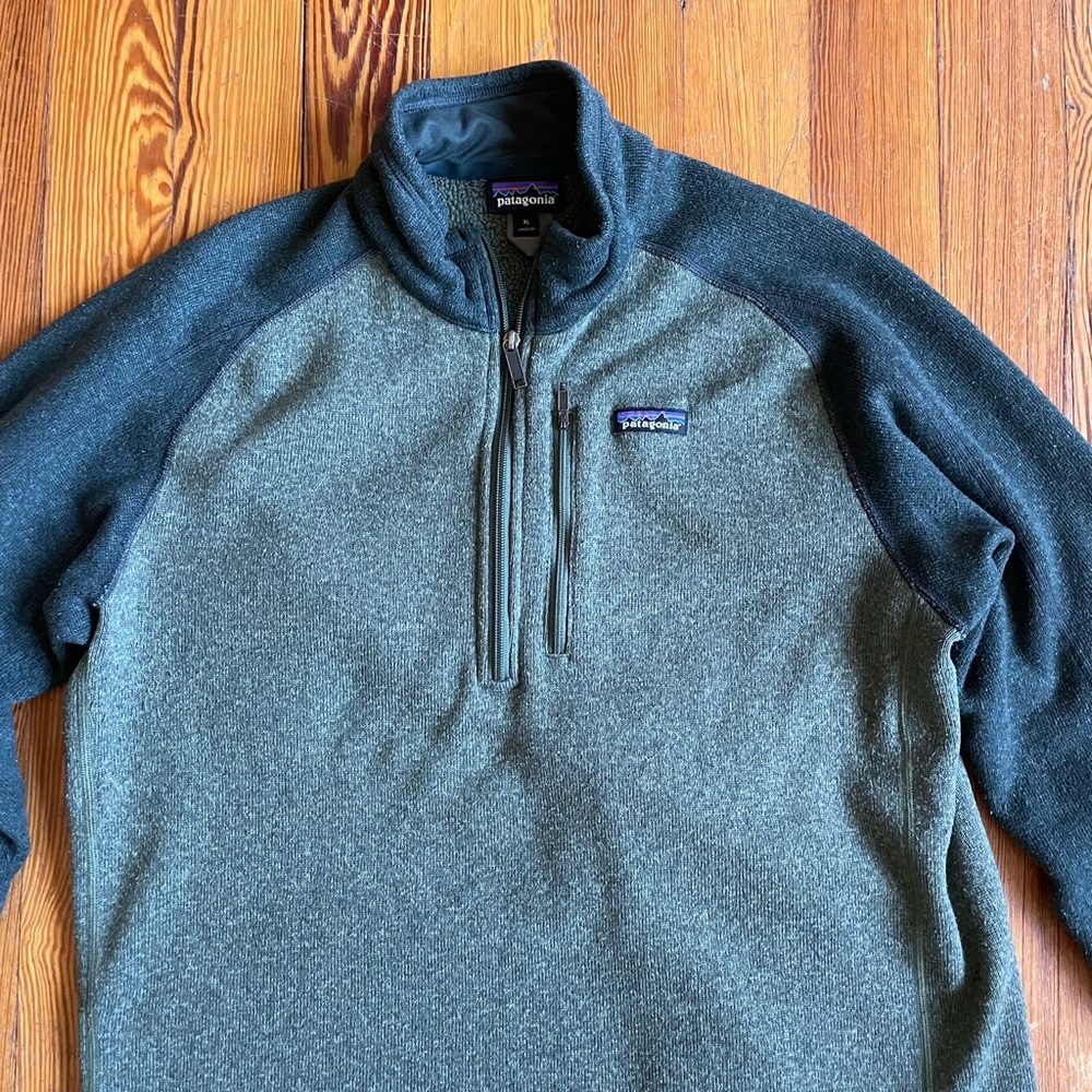 XL Patagonia Green Quarter Zip